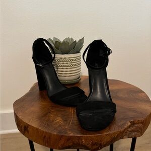 Justfab Black Block Heel